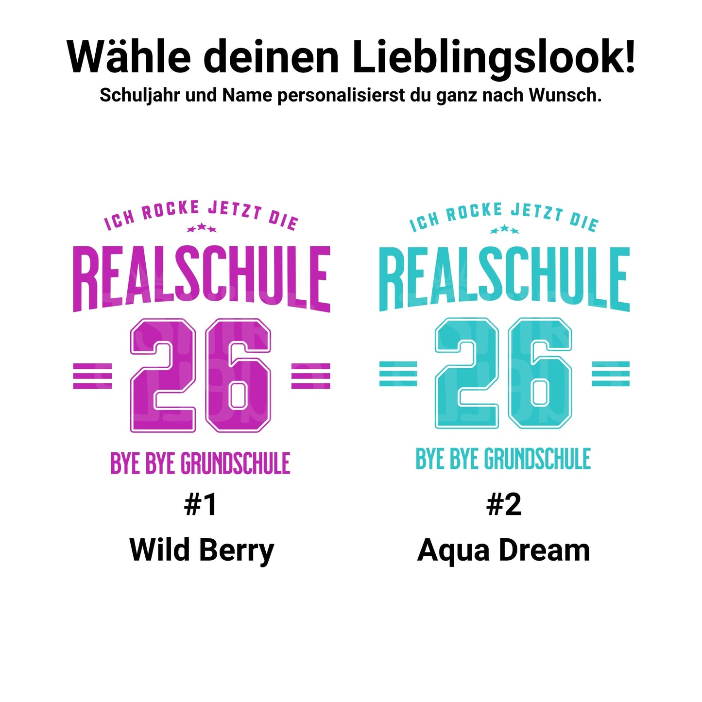 Realschule 2026 Kinder T-Shirt – Weiterführende Schule T-Shirt - Ansicht 5