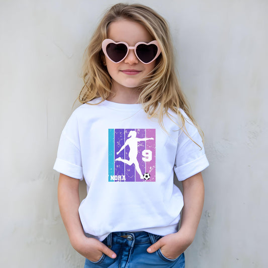 Fußball Shirt Mädchen - Personalisiert mit Name & Zahl - Ansicht 2