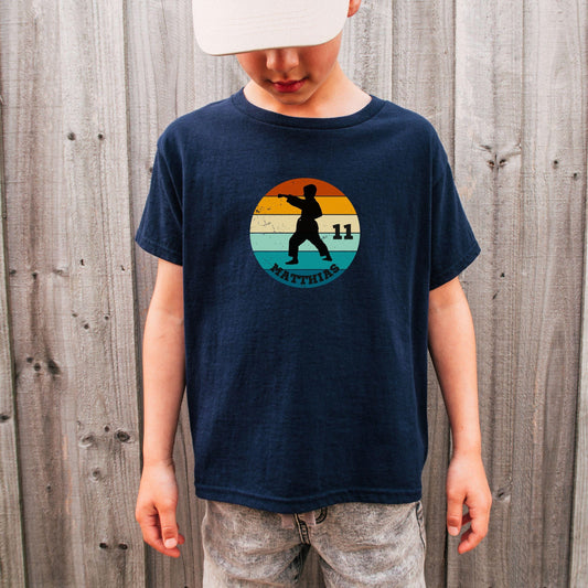 Kampfsport Shirt für Kinder - personalisiert mit Name & Zahl - Judo, Karate, Kickboxen - Ansicht 2