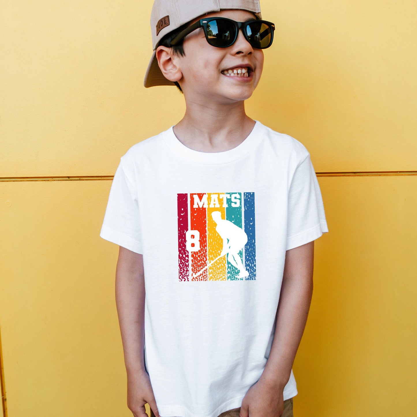 Feld Hockey Shirt für Kinder - personalisiert mit Name & Zahl - auch für Erwachsene