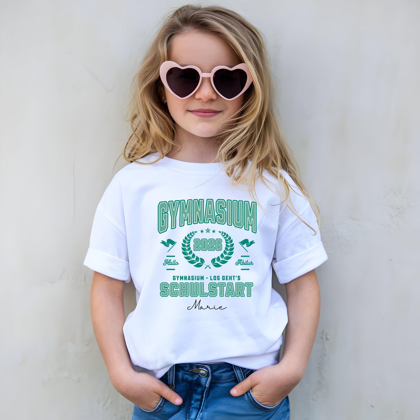 Gymnasium Schulstart 2026 Shirt personalisiert - T-Shirt Weiterführende Schule