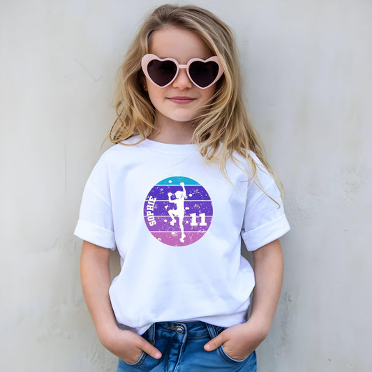Bouldern Shirt für Mädchen - personalisiert mit Name & Zahl - Ansicht 2