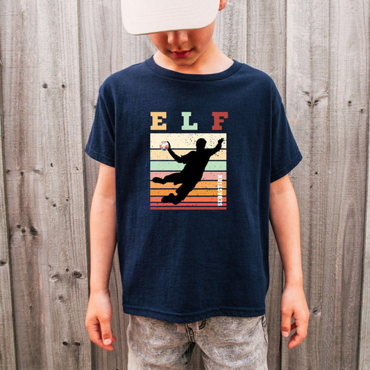 Handball Geburtstagsshirt für Kinder - personalisiert mit Name & Zahl - Ansicht 2