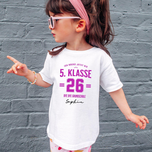 5. Klasse 2026 Kinder T-Shirt – Weiterführende Schule Outfit - Ansicht 2