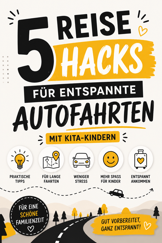 5 Reise-Hacks für lange Autofahrten mit Kindergartenkindern