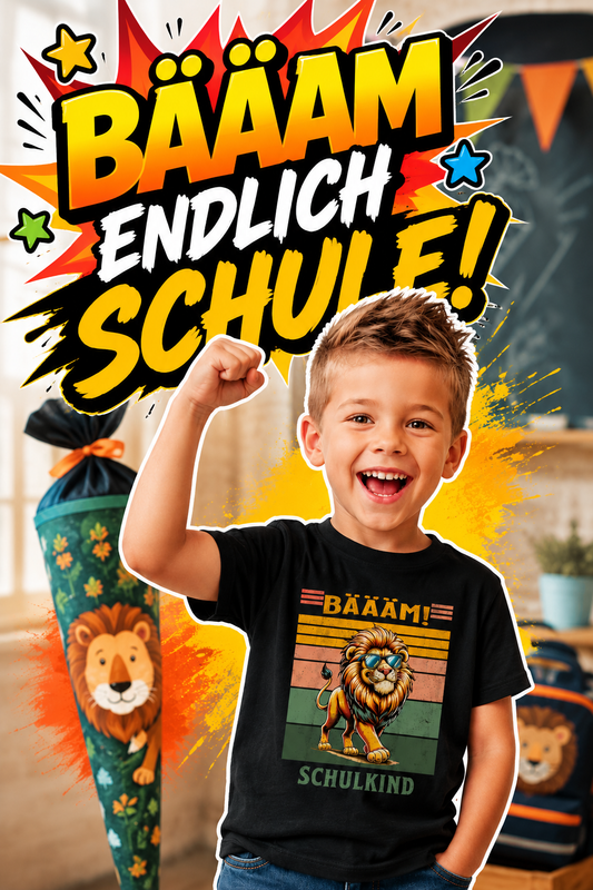 BÄÄÄM! Schulkind - Perfektes T-Shirt für Löwen