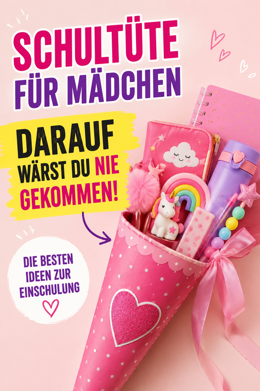 Schultüte für Mädchen füllen - Ideen & Inhalt