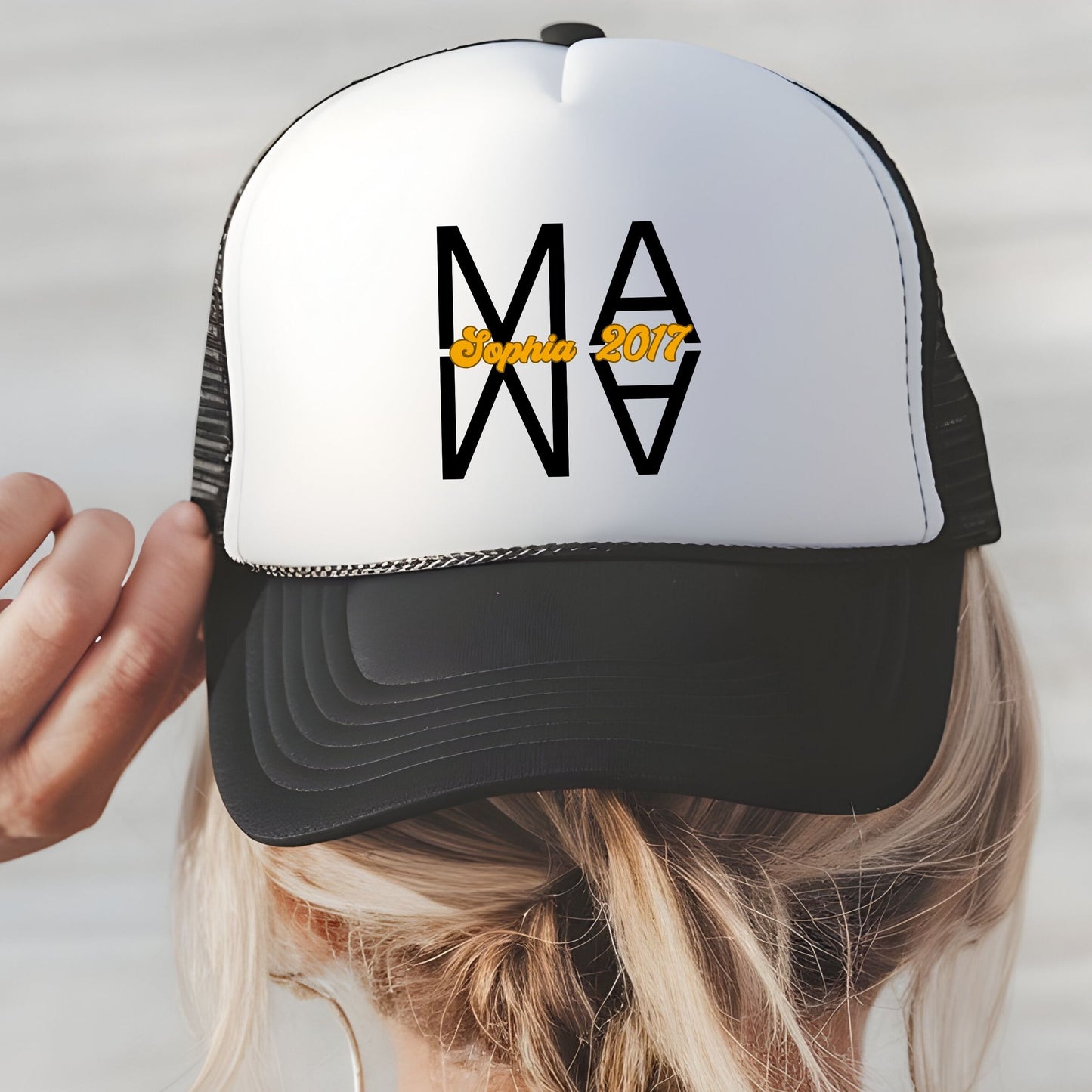 Mama Papa Mini Trucker Cap - personalisiert mit Name & Jahr
