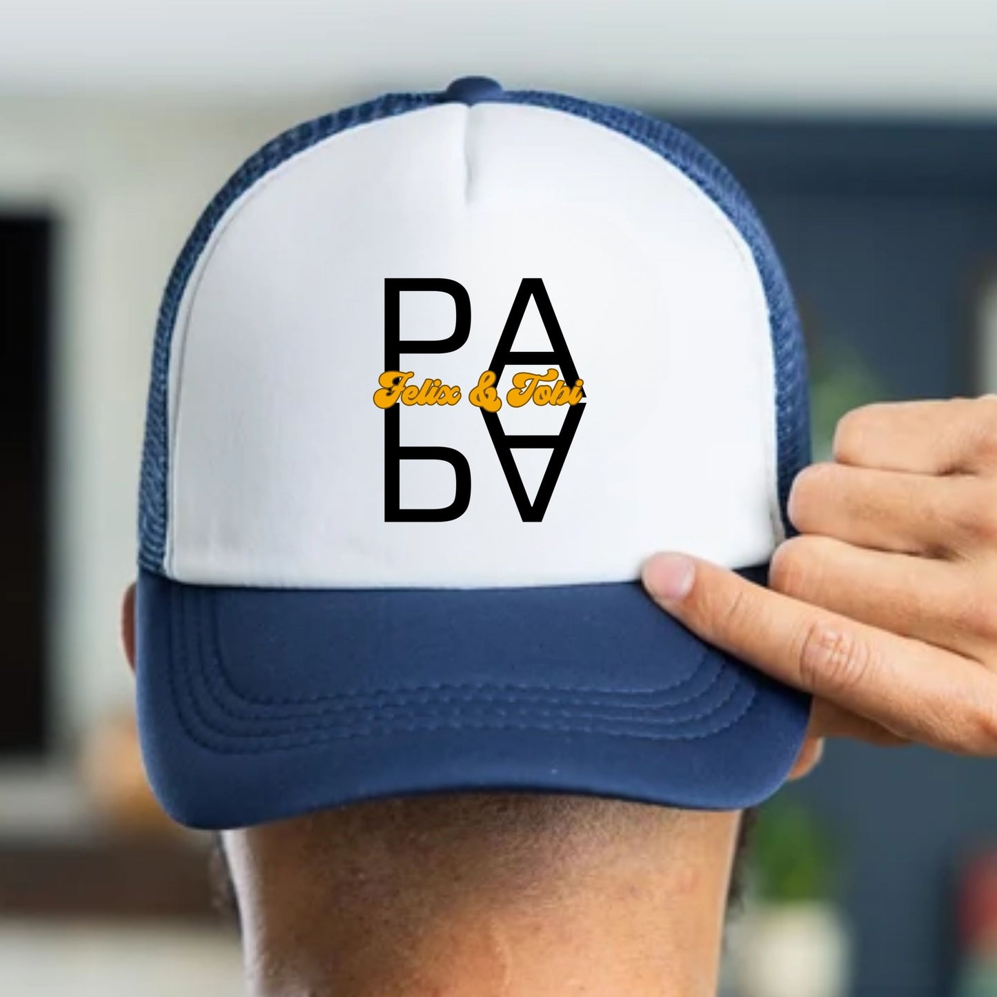 Mama Papa Mini Trucker Cap - personalisiert mit Name & Jahr