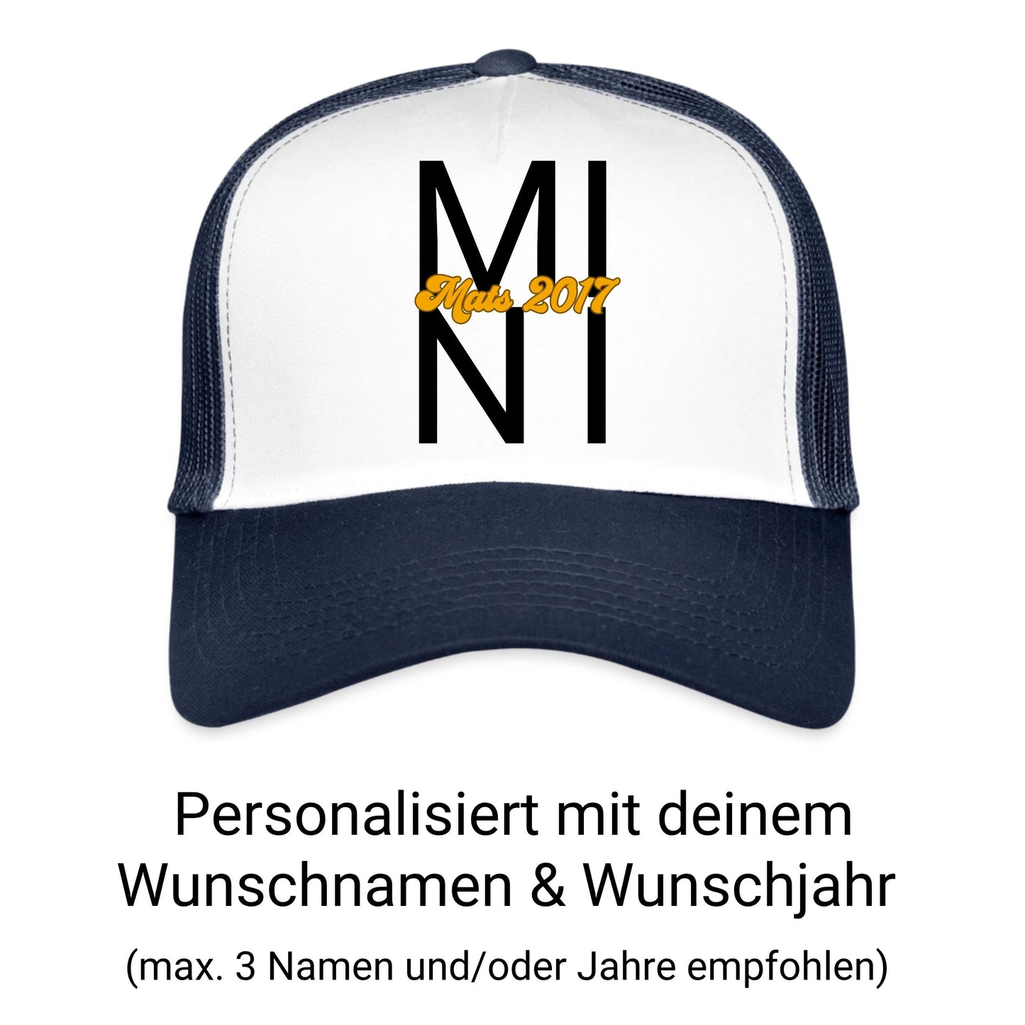 Mama Papa Mini Trucker Cap - personalisiert mit Name & Jahr