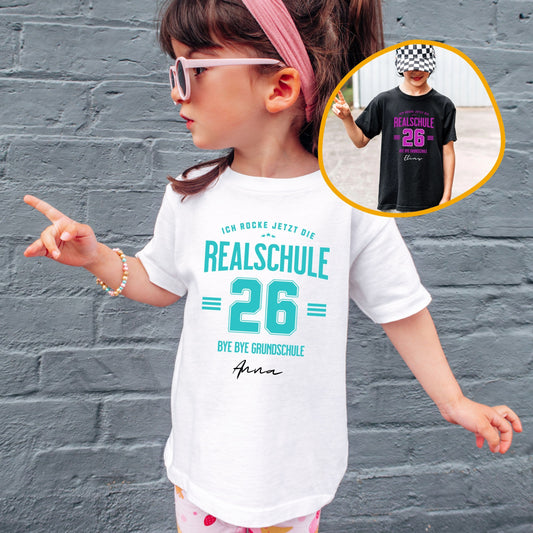 Realschule 2026 Kinder T-Shirt – Weiterführende Schule T-Shirt - Ansicht 1