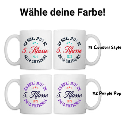 Ich rocke jetzt die 5. Klasse Tasse 2026 - Geschenk Schulwechsel - Ansicht 5
