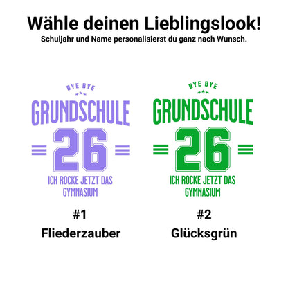 Bye Bye Grundschule - Ich rocke jetzt das Gymnasium T-Shirt
