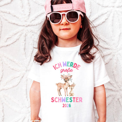 Ich werde große Schwester Shirt - personalisiert mit Jahreszahl - Ansicht 1