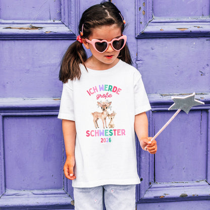 Ich werde große Schwester Shirt - personalisiert mit Jahreszahl - Ansicht 3
