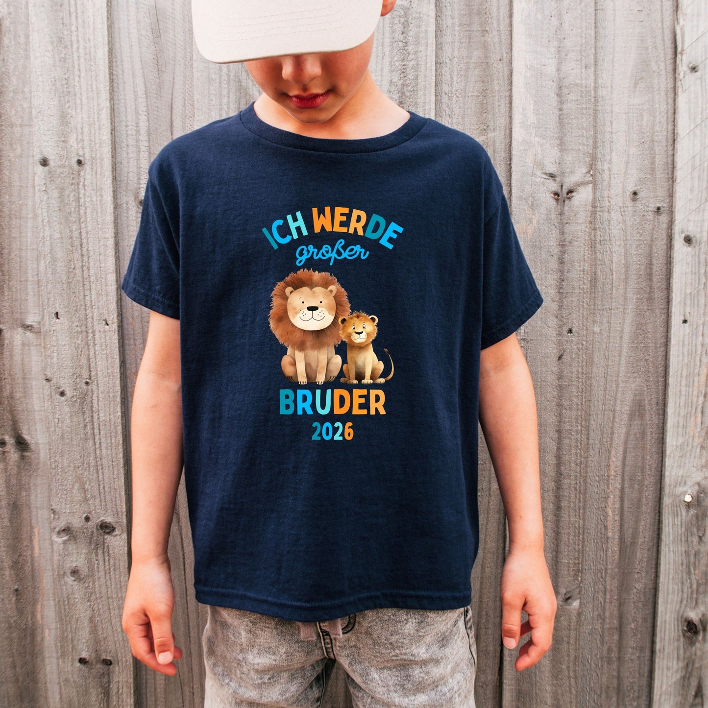Ich werde großer Bruder Shirt - personalisiert mit Jahreszahl - Geschwister Outfit