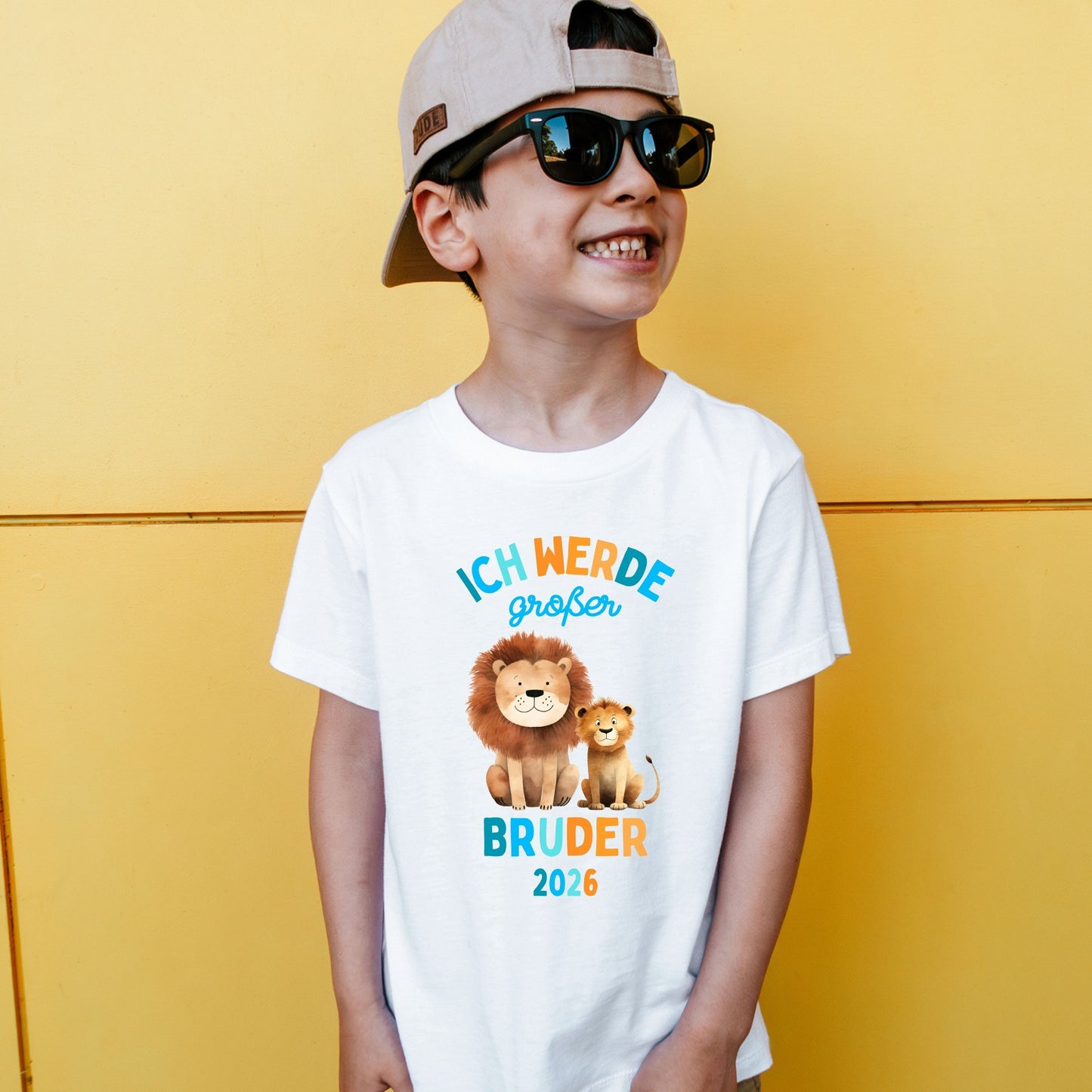 Ich werde großer Bruder Shirt - personalisiert mit Jahreszahl - Geschwister Outfit