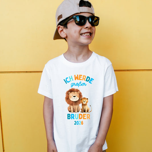 Ich werde großer Bruder Shirt - personalisiert mit Jahreszahl - Geschwister Outfit - Ansicht 2