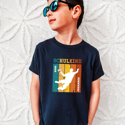 Schulkind Handball T-Shirt - personalisiert mit Name & Schuljahr - Ansicht 1