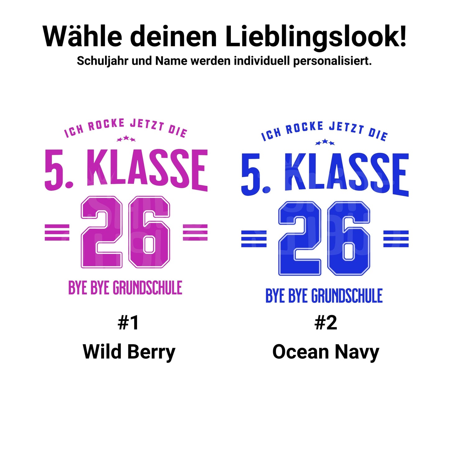 5. Klasse 2026 Tasse – Bye Bye Grundschule - personalisiert mit Name & Schuljahr - Ansicht 5