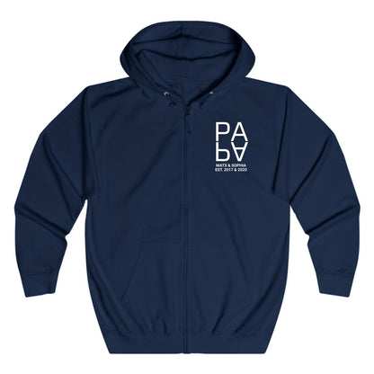 Papa Sweatjacke mit Reißverschluss - Personalisiert mit Kindername & Geburtsjahr