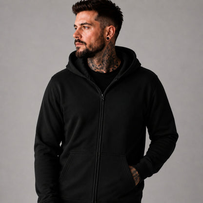Papa Sweatjacke personalisiert mit Kindernamen – Full Zip Hoodie für Papa