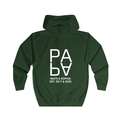 Papa Sweatjacke personalisiert mit Kindernamen – Full Zip Hoodie für Papa