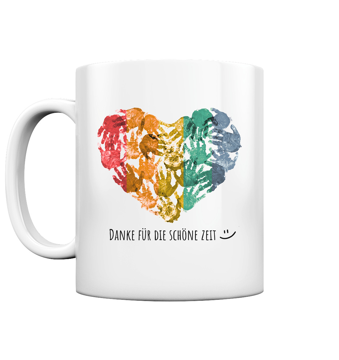 Danke für die schöne Zeit Tasse mit Herz – Abschiedsgeschenk für Erzieherin, Lehrerin oder Tagesmutter