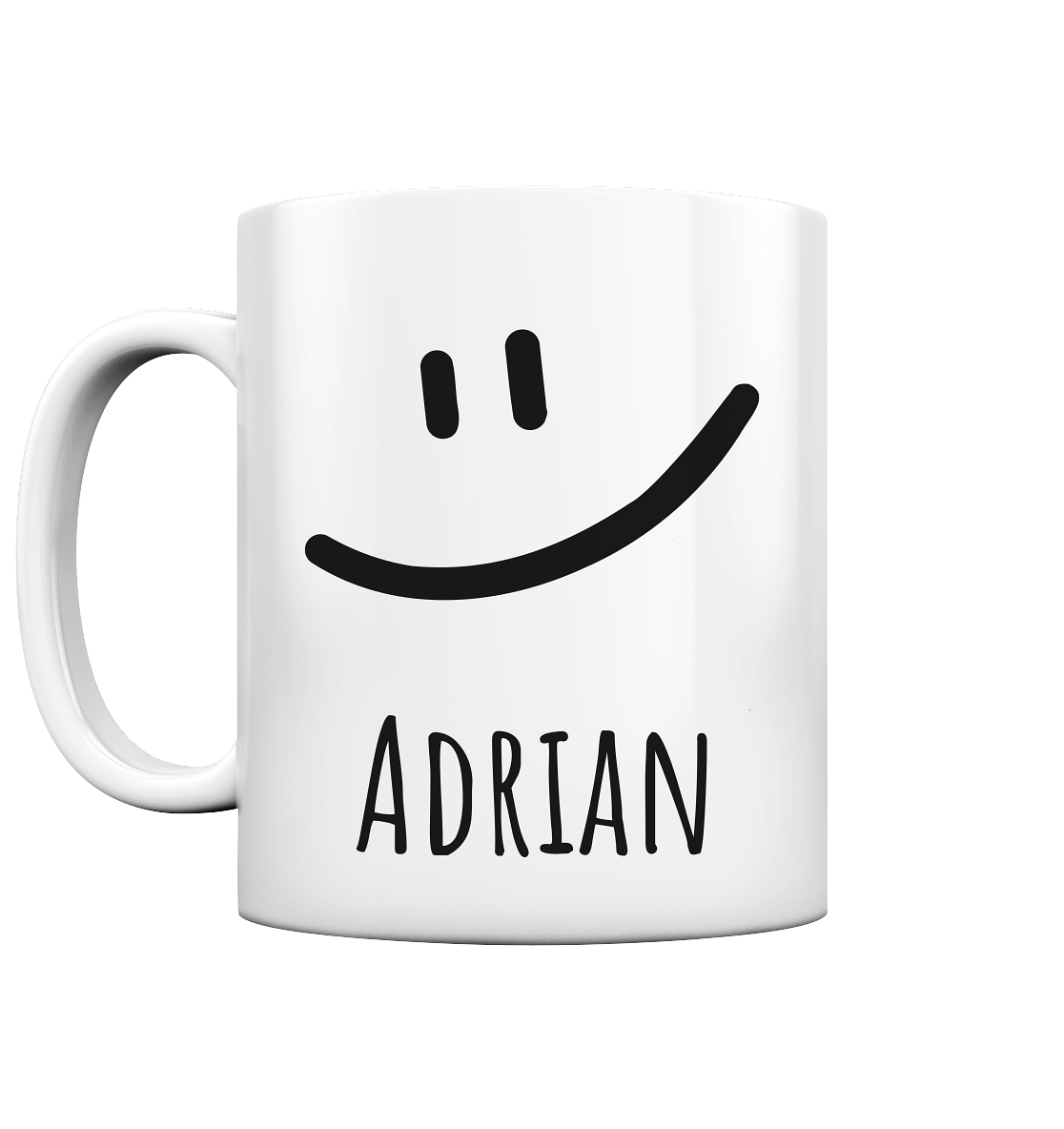 Personalisierte Tasse mit Namen – Lustige Namenstasse mit Lächeln – Individuelles Geschenk für Kinder & Erwachsene