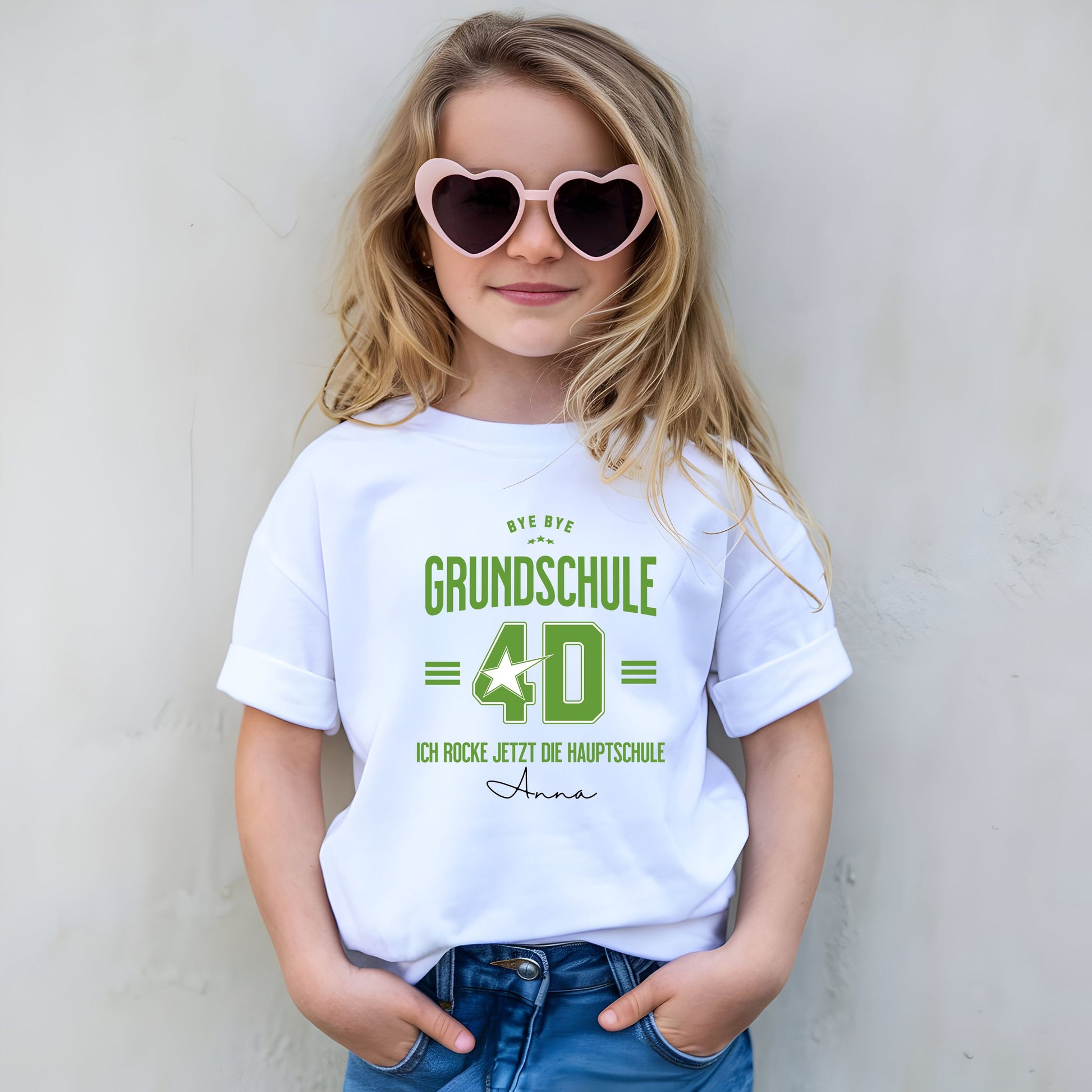 Ich rocke jetzt das Gymnasium oder Realschule T-Shirt - personalisiert mit Name & Klasse - Ansicht 4