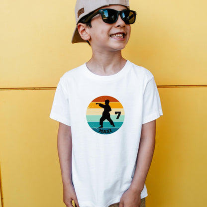 Kampfsport Shirt für Kinder - personalisiert mit Name & Zahl - Judo, Karate, Kickboxen - Ansicht 3