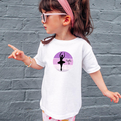 Ballett Geburtstagsshirt für Mädchen – personalisiert mit Name & Zahl - Ansicht 3
