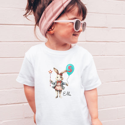 Zirkus Hase Geburtstagsshirt für Kinder - Personalisiert mit Name & Zahl - Ansicht 3