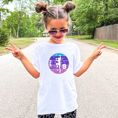 Bouldern Shirt für Mädchen - personalisiert mit Name & Zahl - Ansicht 3