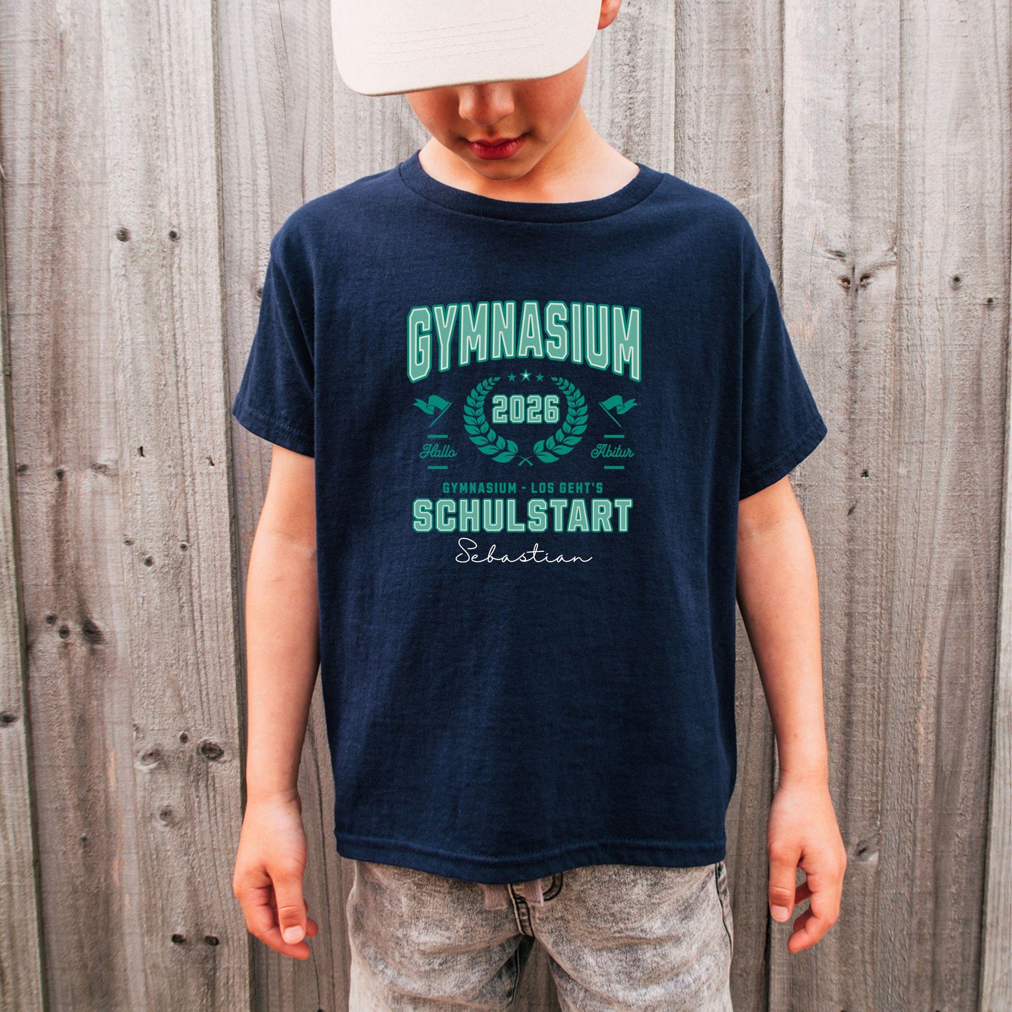Gymnasium Schulstart 2026 Shirt personalisiert - T-Shirt Weiterführende Schule
