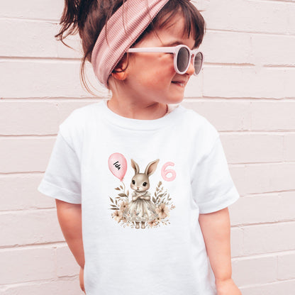 Hase Geburtstagsshirt mit Name & Zahl - Ansicht 2