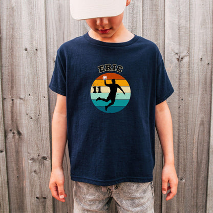 Handball Trikot Shirt für Kinder - personalisiert mit Name & Zahl - Handball Geburtstagsshirt - Ansicht 3