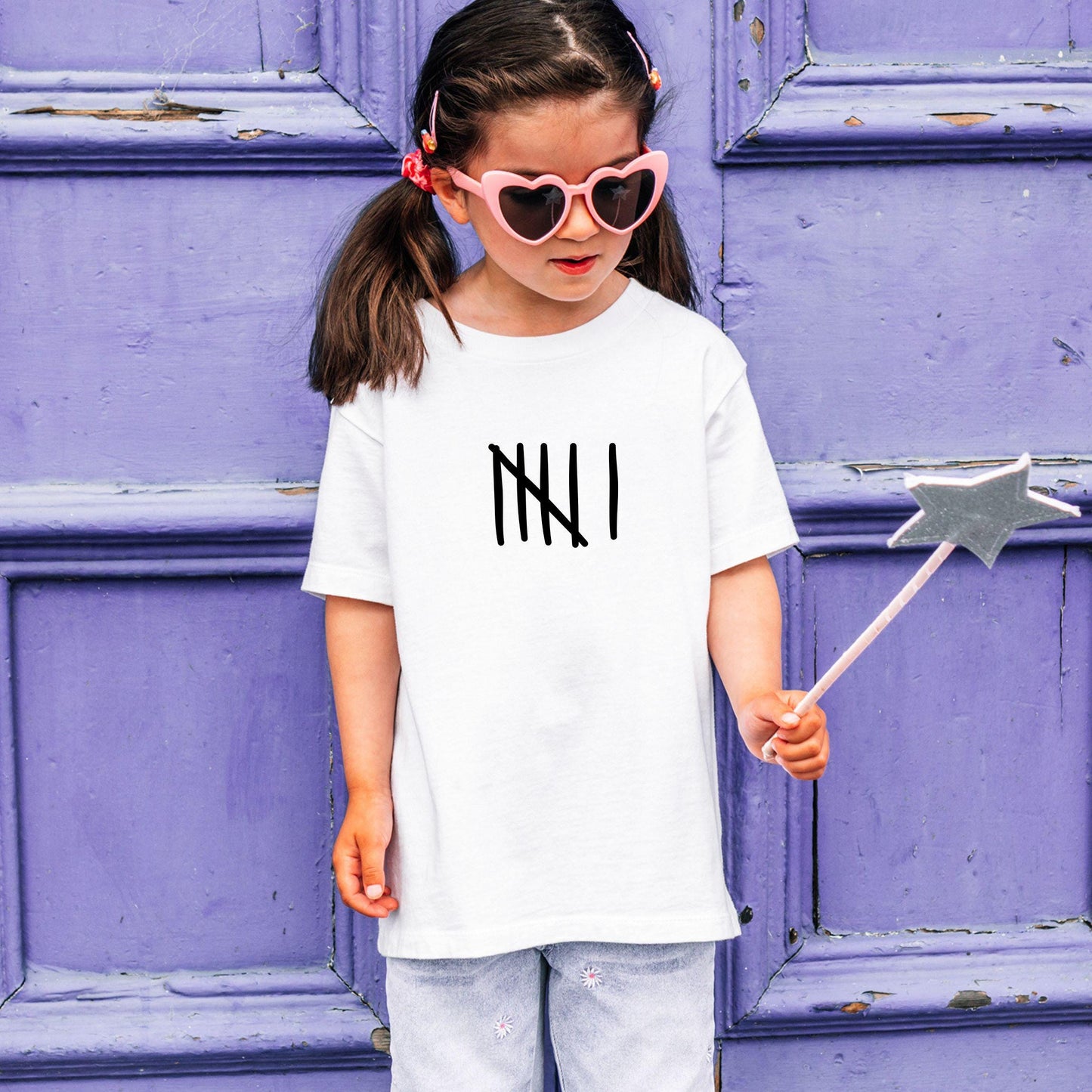 Geburtstag Shirt Strichliste – personalisiert mit Zahl - Familienshirt