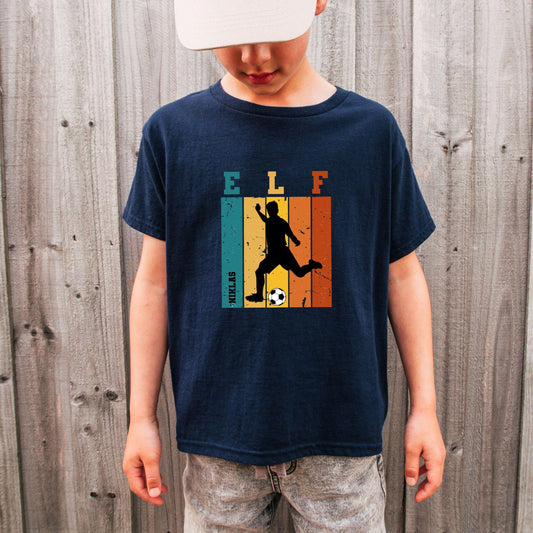 Fußball Geburtstag Shirt für Jungen – personalisiert mit Name & Zahl - auch für Erwachsene