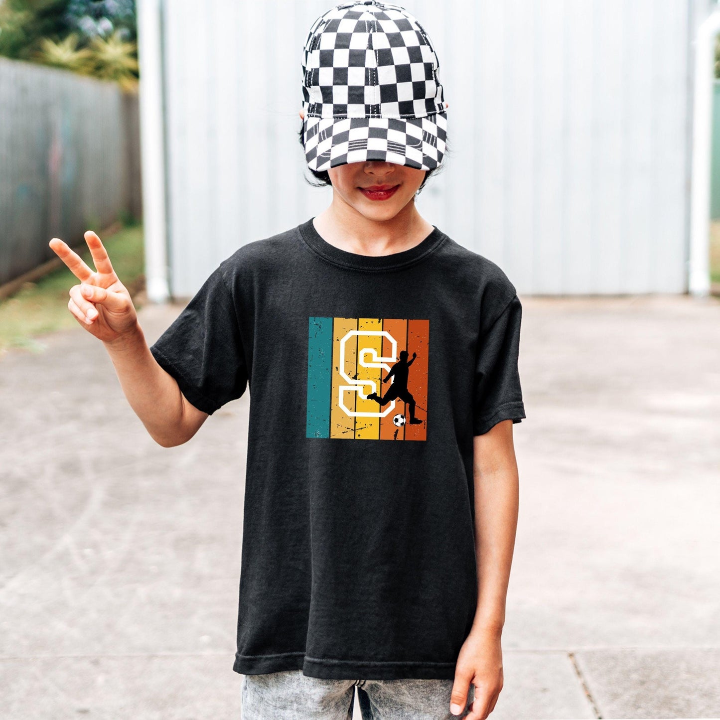 Fußball Shirt für Kinder - personalisiert mit Buchstabe - auch für Erwachsene