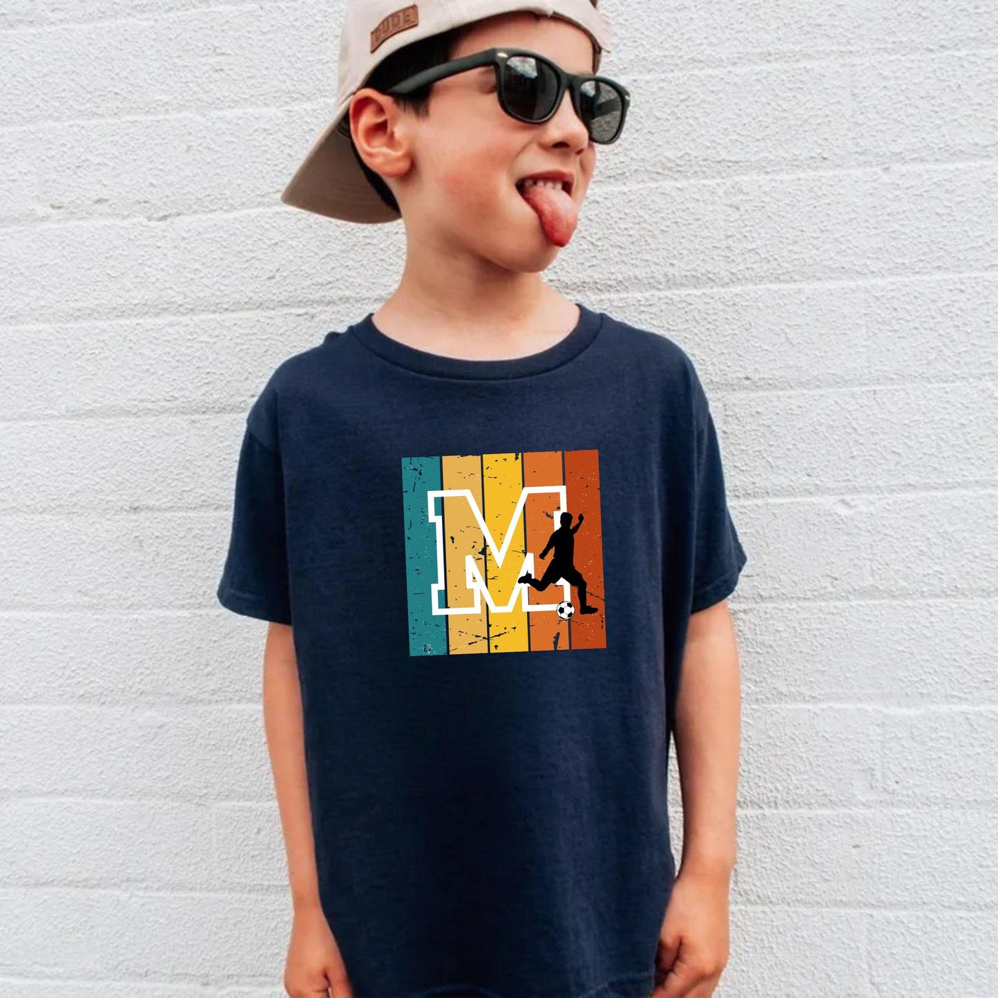 Fußball Shirt für Kinder - personalisiert mit Buchstabe - auch für Erwachsene