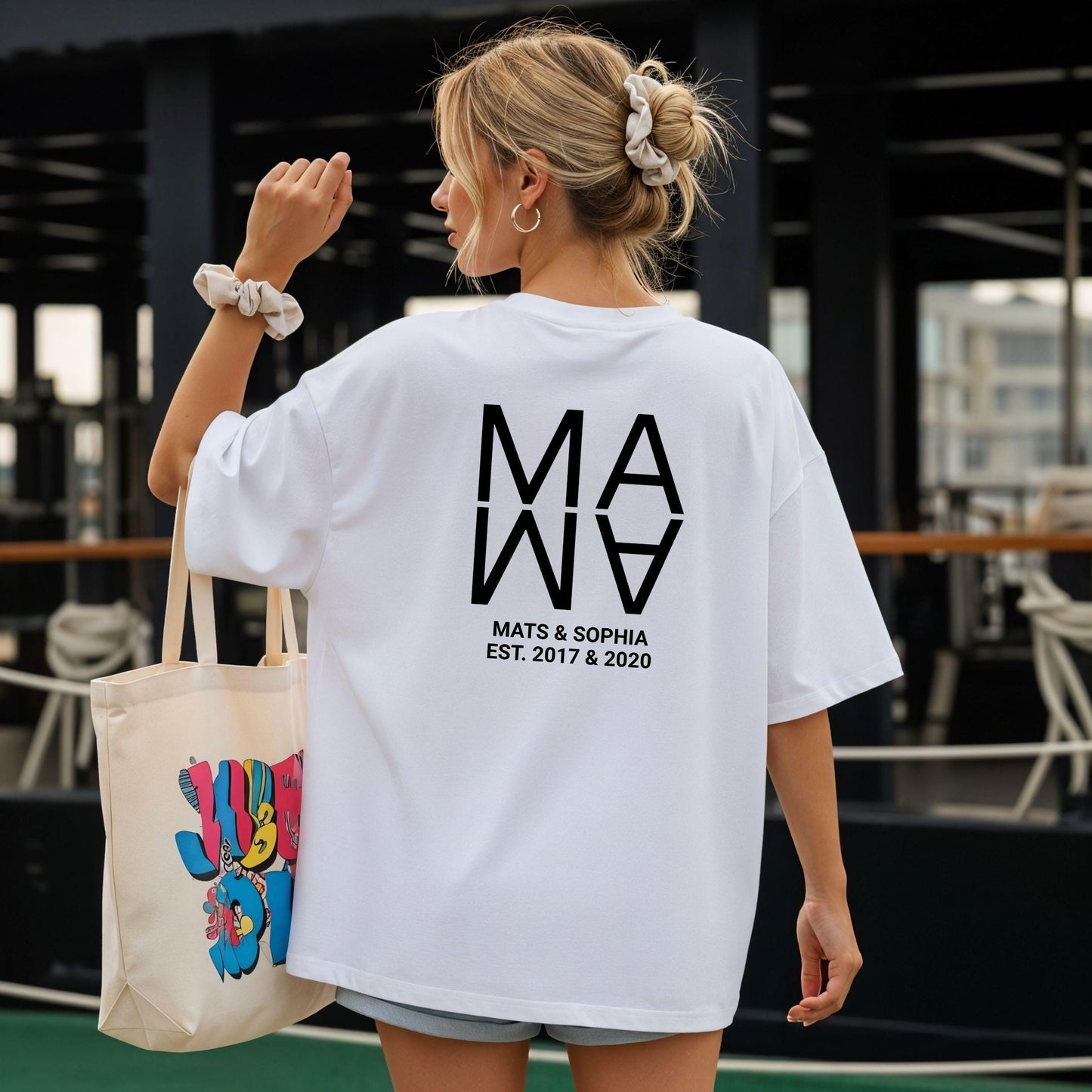 Mama Shirt personalisiert mit Kindernamen & Geburtsjahr