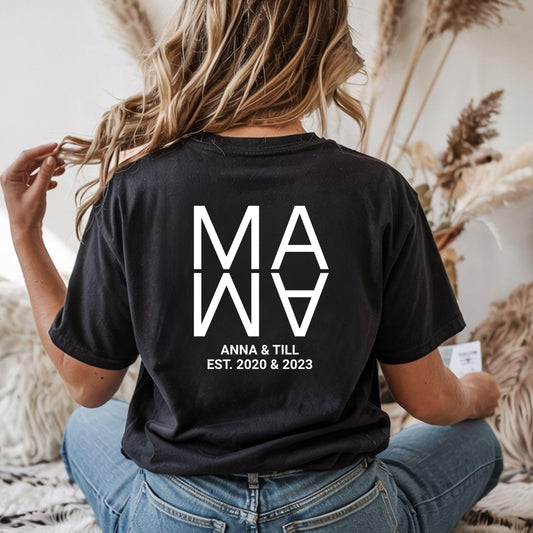 Mama Shirt personalisiert mit Kindername & Geburtsjahr - Ansicht 2
