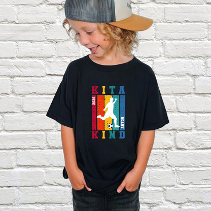 Kita Kind Fußball Shirt personalisiert mit Name & Jahr Kita Start - Ansicht 2