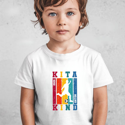 Kita Kind Fußball Shirt personalisiert mit Name & Jahr Kita Start - Ansicht 3