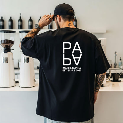 Papa Shirt personalisiert mit Kindername & Geburtsjahr - Ansicht 3
