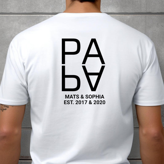 Papa Shirt personalisiert mit Kindername & Geburtsjahr - Ansicht 2
