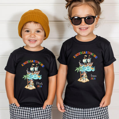 Piraten Kindergartenkind 2026 Shirt – personalisiert mit Name & Jahr Kita Start - Ansicht 3