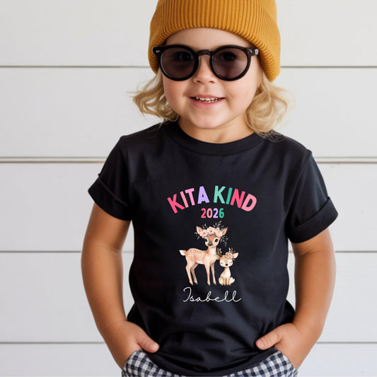 Reh Kita Kind 2026 Shirt personalisiert mit Name & Jahr Kita Start - Ansicht 2