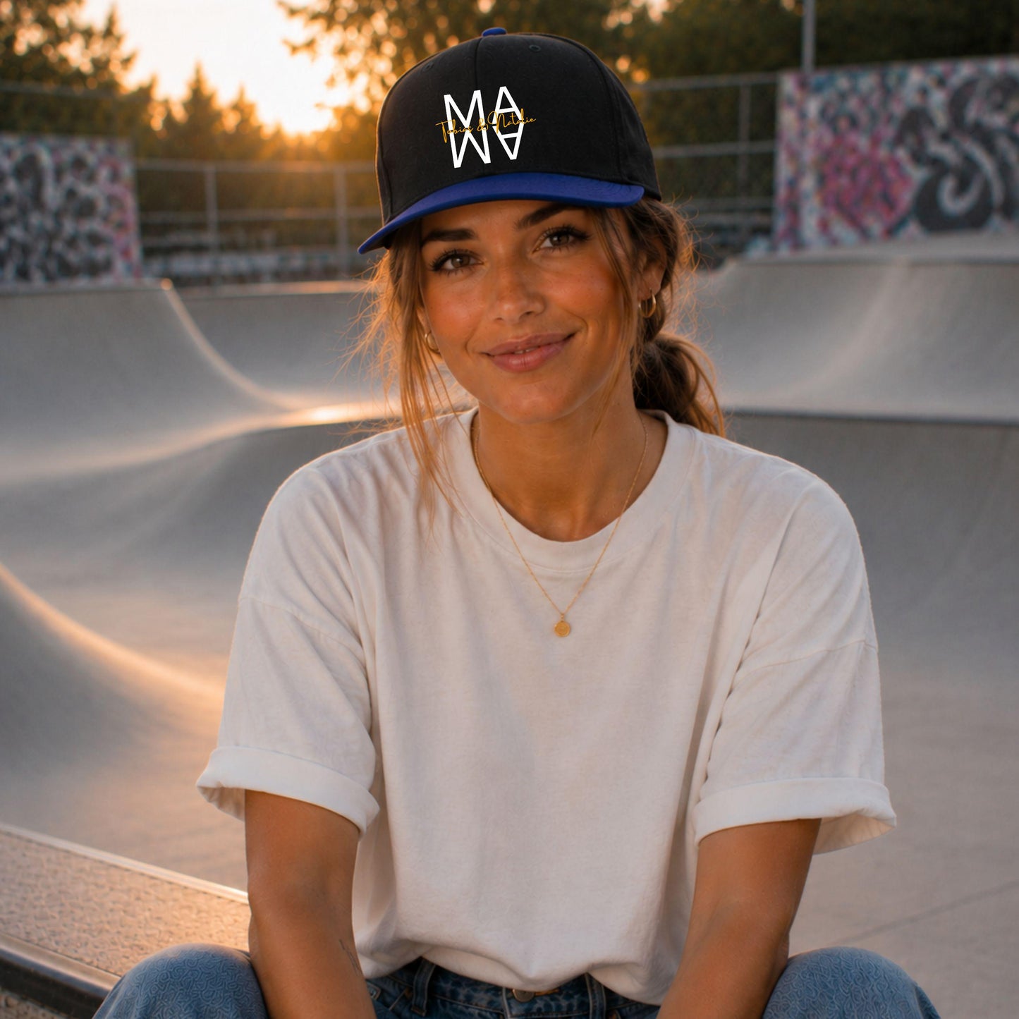 Mama Snapback Cap personalisiert mit Kindernamen - Geschenk für Mama - Ansicht 3